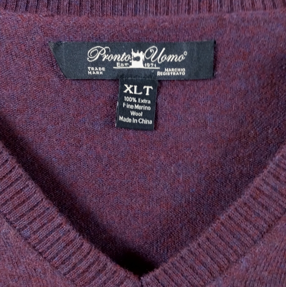 Pronto Uomo sweater Sz XLT - Picture 4 of 4